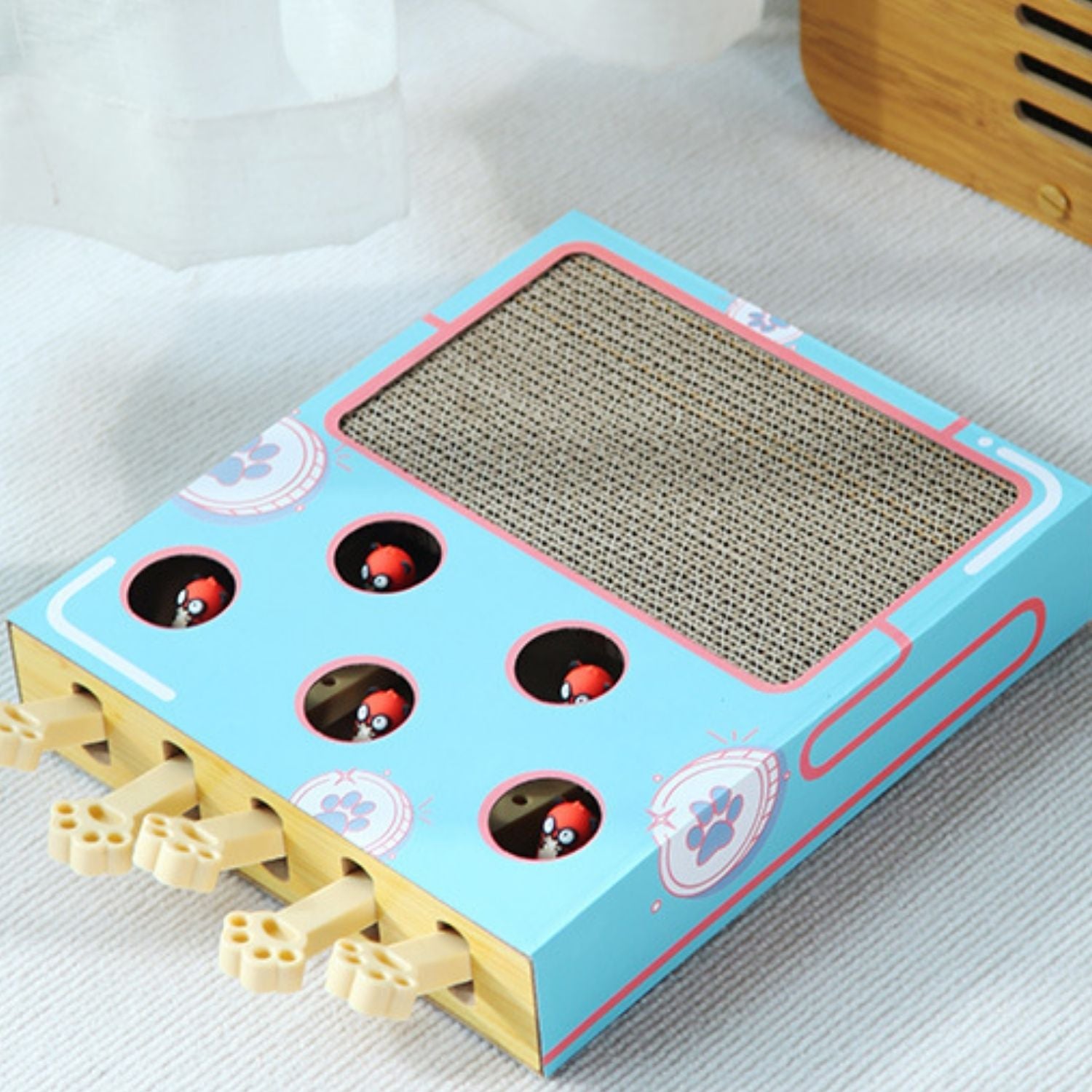 Interactieve Kattenkrabber kat met bij speelgoed trillo.nl